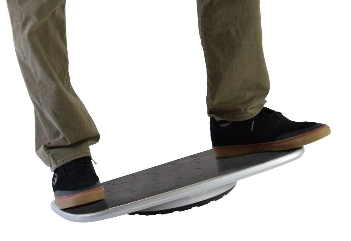 BASE Standing Desk Balance Board – Office Wobble Board with Anti-Fatigue Mat gentle balance board standing desk mat balancing board rocker board