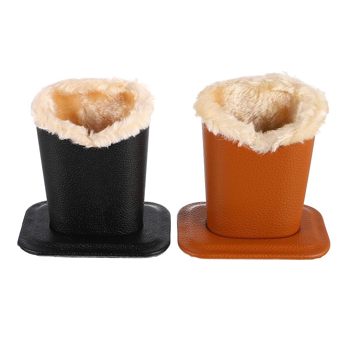 Holibanna Glasses Display Stand 2 pack Lychee Stripe Eyeglass Holder with Lined Interior Portable Spectacle Holder Stand for Desk Home and Car Storage