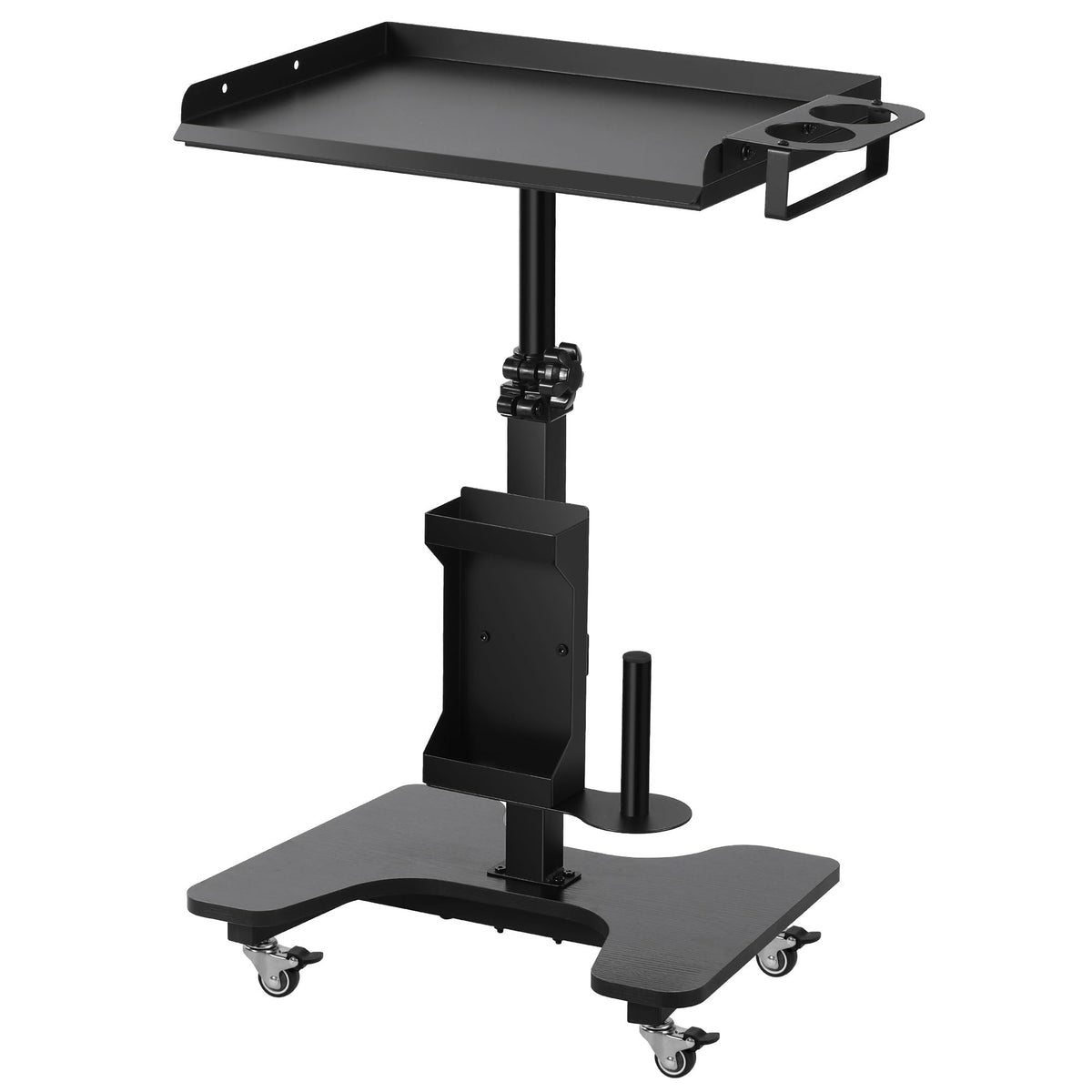 POARMEEY Tattoo Tray on Wheels Tattoo Cart with Rolling Tray Tattoo Table Station Adjustable Height and Multifunctional Storage for Tattoo Artist