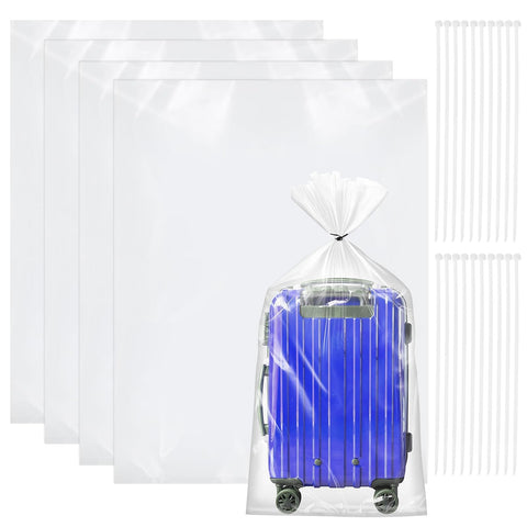 MAIXINNEW 4 Pcs Extra Large Clear Plastic Bags for Furniture 90x120cm