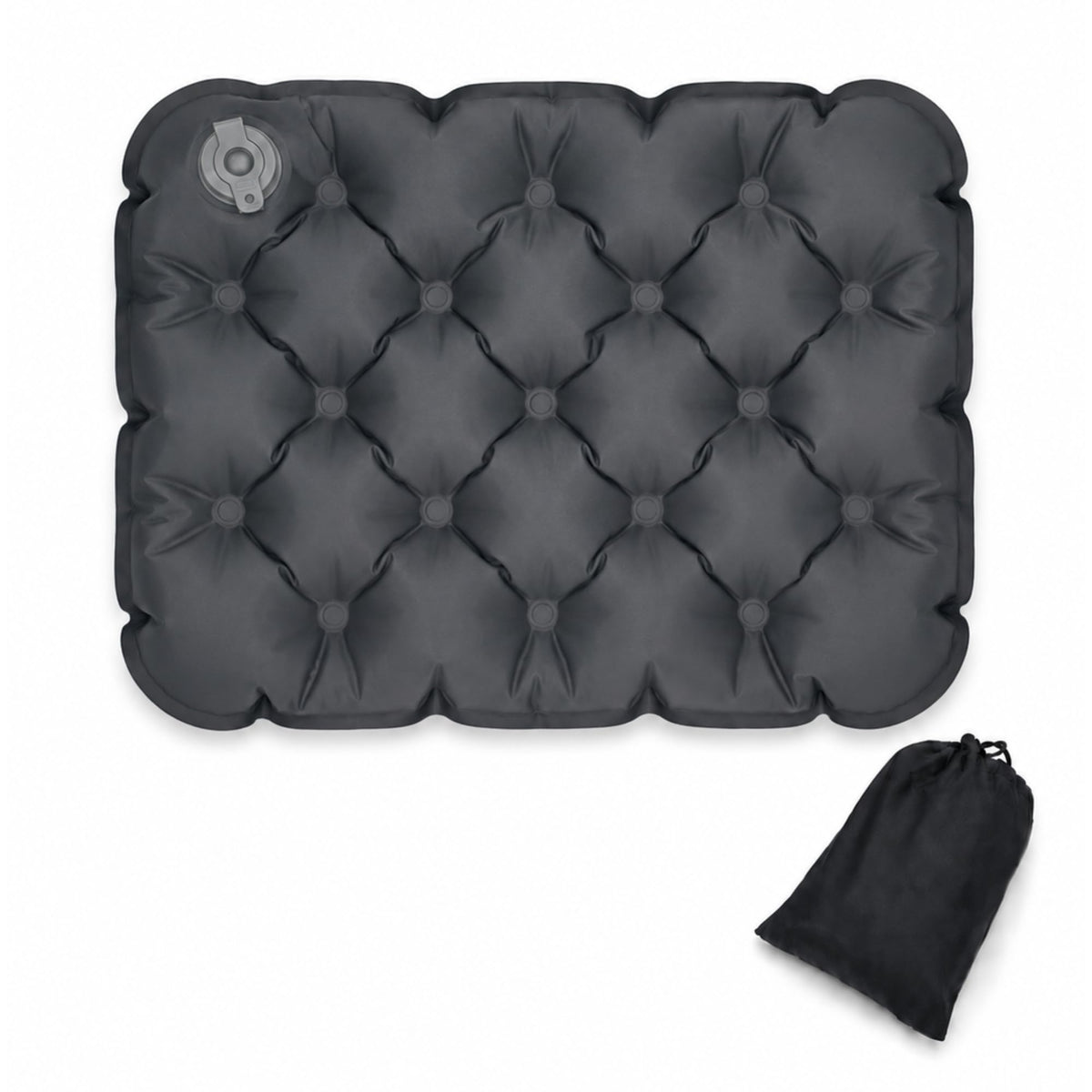 Napiture Inflatable Seat Cushion, Portable Foldable, 40×32×5.5 cm