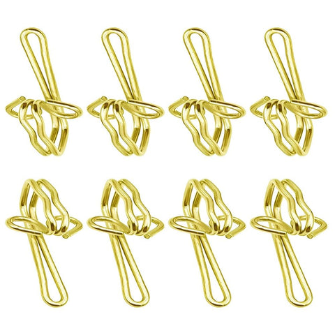 GZSYWZ 100 Pieces Curtain Hooks - Rustproof Metal Curtain Header Tape Drapery Hooks Heavy Duty Curtain Hooks Multi-Purpose Hooks Door Curtains Shower