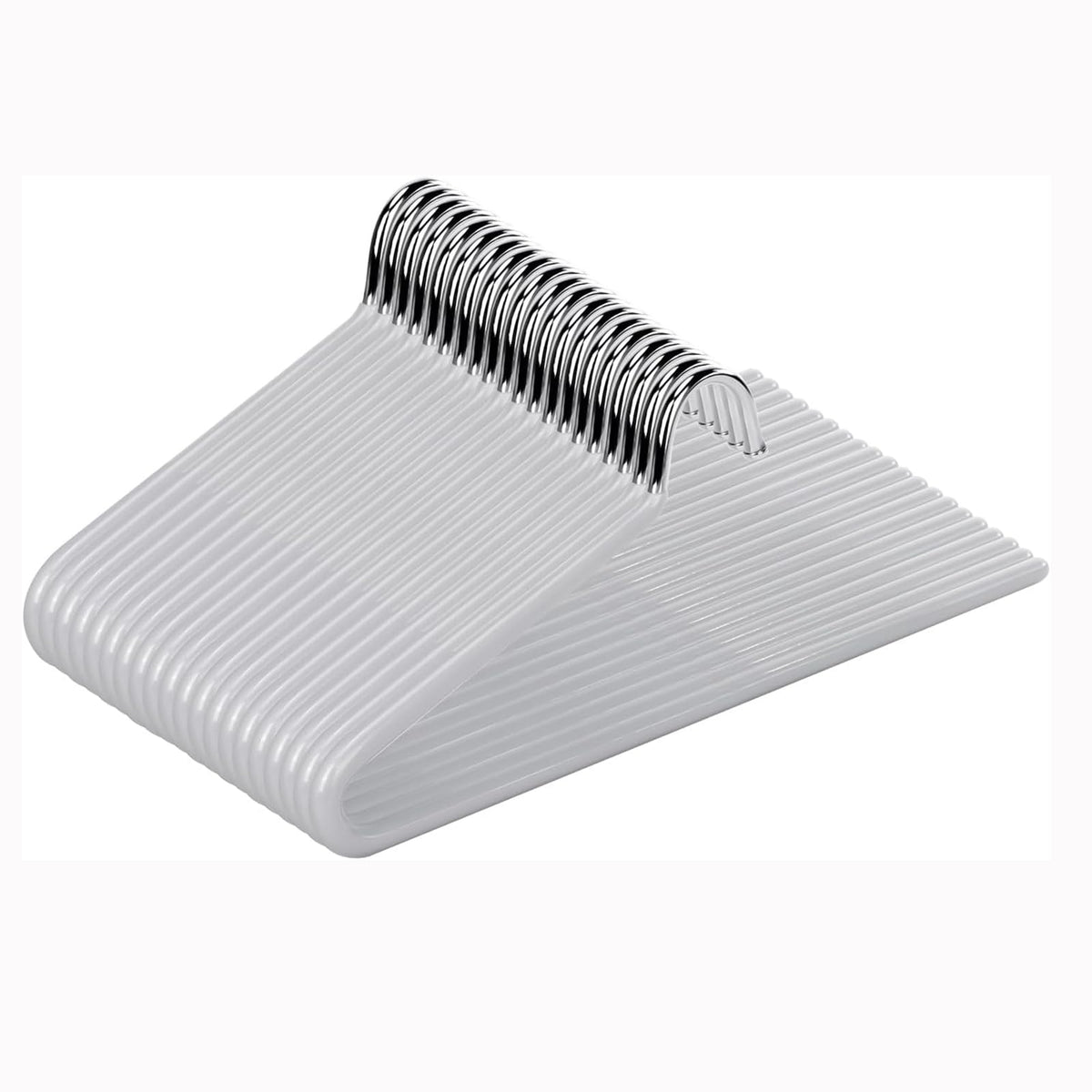 Metal Trouser Hangers, 20 Pack Stainless Steel Non Slip Space Saving 29cm