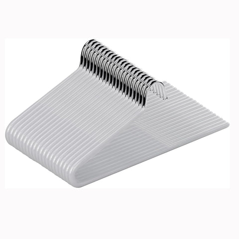 Metal Trouser Hangers, 20 Pack Stainless Steel Non Slip Space Saving 29cm
