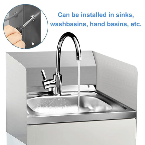 2 Pcs Side Splash Guard, Stainless Steel Faucet Splash Protector Wall Mount Fryer Splatter Shield with Screws for Kitchen Restaurant Bathroom