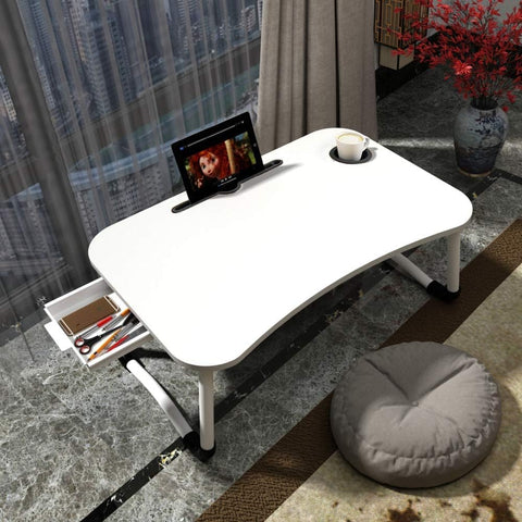 Supreme Supplies Premium Laptop Bed Table for Ultimate Comfort and Efficiency, Foldable Lap Desk For Bed and Sofa Breakfast Bed Tray