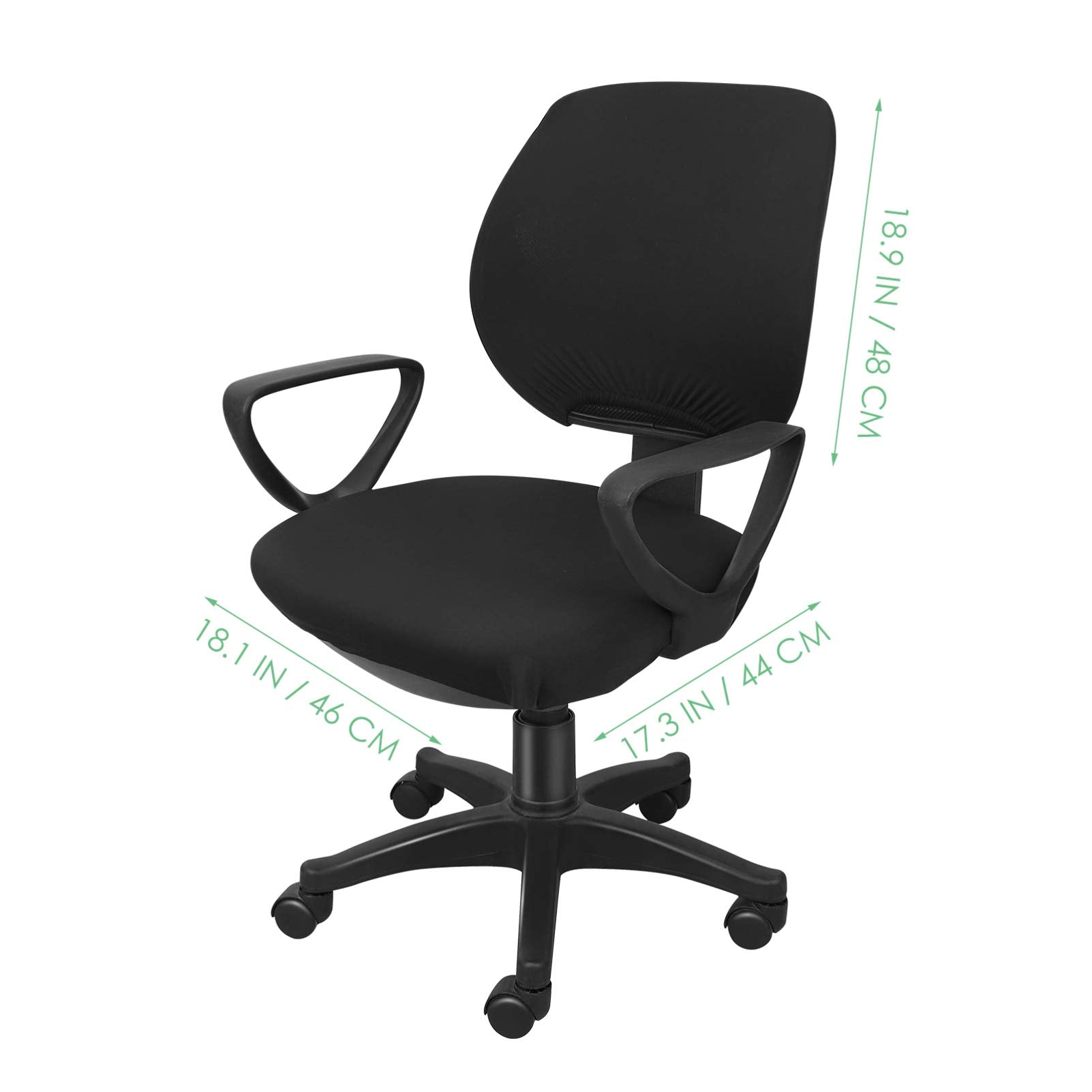 Cabilock Office Chair Covers Stretch Computer, Rotating Armchair Slipcover Protector