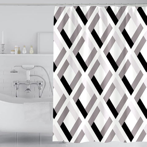 Lkw Ogechi Waterproof Shower Curtain for Bathroom, Mildew Proof Resistant Polyester Fabric Bathtub Curtain