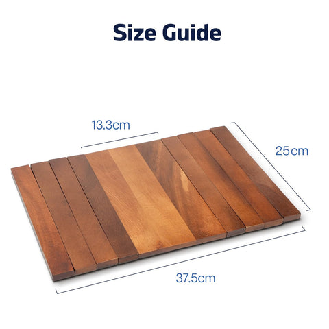 Sofa Arm Tray, Foldable Couch Tray Wooden Armrest Tray, Sofa Tray & Organiser for Drinks, Snack, Magazine, and Remote (Acacia Wood)