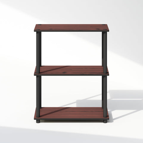 Furinno TURN-N-TUBE Book Shelf, 3-Tier Bookshelf, Bookcase with Multipurpose Compact Display Rack, 11.6 x 23.6 x 29.6, for Living Room, Bedroom