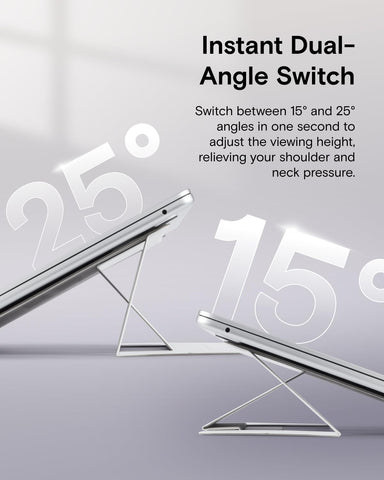 MOFT Laptop Stand for Desk, Non-Adhesive Laptop Stand with 2 Adjustable Viewing Angles