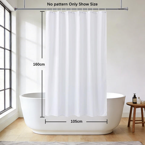 Kzzfqxb 105x160cm Shower Curtains with Plastic Hooks, Tyndall Effect Country Forest Sunshine Through Green Trees Waterproof Polyester Fabric for