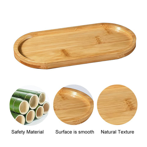 Bamboo Soap Tray, Bamboo Soap Dispenser, Oval Soap Tray & Dispenser Tray, Dresser Jewelry Ring Dish, Comestic Holder Bathtub Organizer
