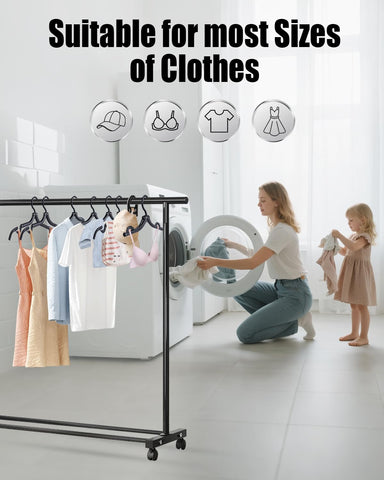 Sazfli 10-Pack Foldable Travel Hangers with Gift Box – Thickened ABS & Aluminum Clips, Non-Slip Design for Delicate Clothes, Compact 5.5x3 Inch