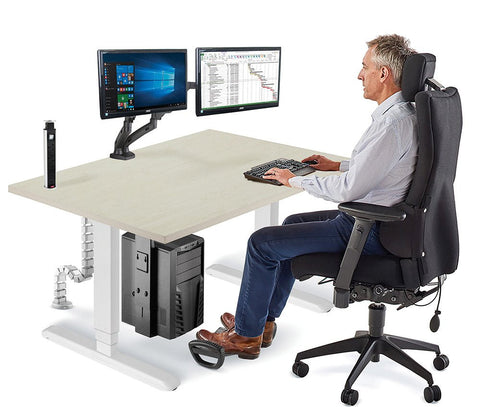 Allcam FRR02 Ergonomic Under-Desk Foot Rest/Foot Rocker 2-in-1, Tilt ± 45°, Height Adjustable
