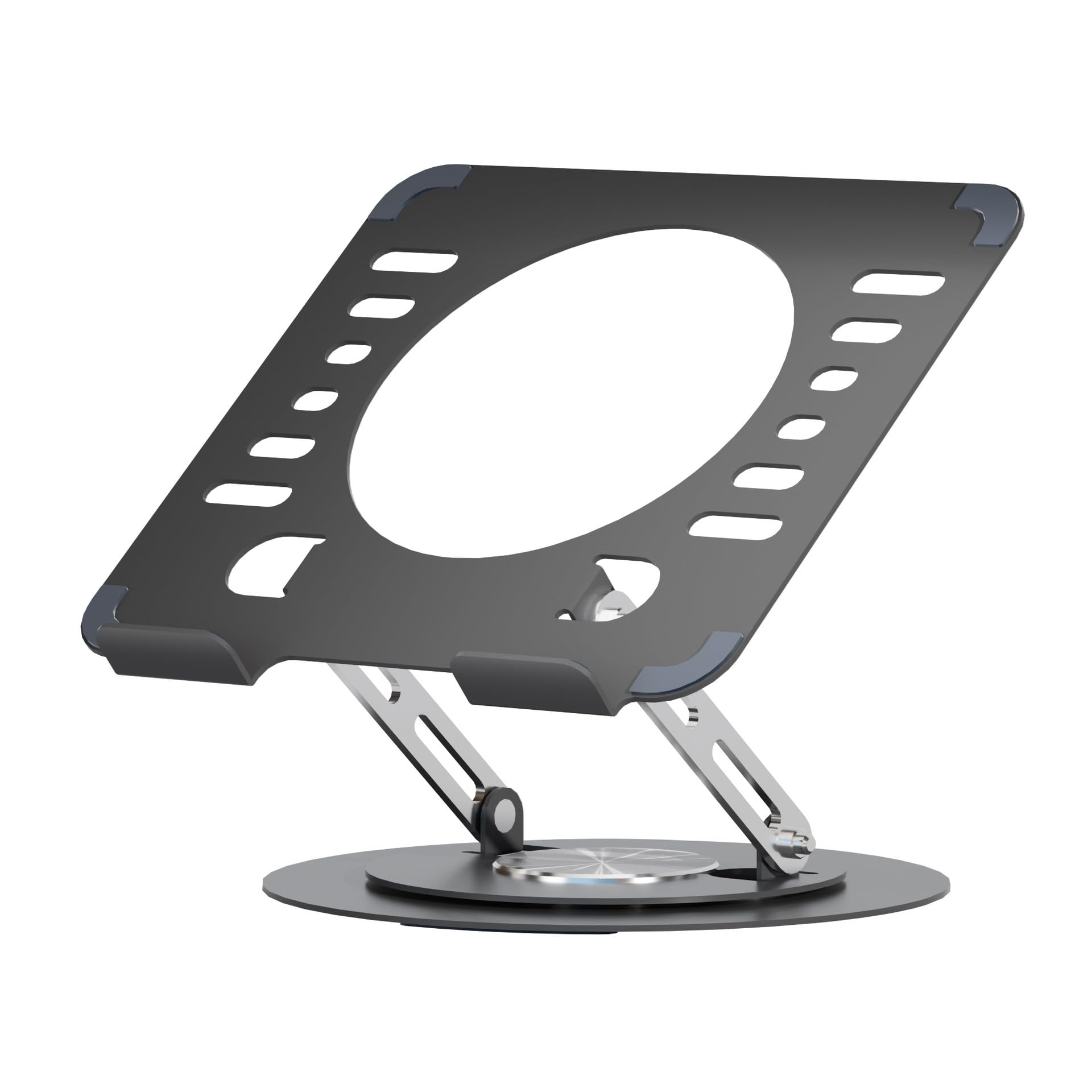 Uwenkjie Portable laptop stand, 360 degree rotation, ergonomically designed foldable computer stand, adjustable height