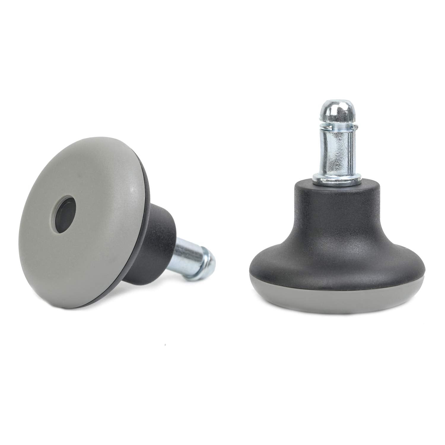 Xidouyuer 5pcs Bell Glides Caster Wheels Low Profile Bell Slider Replacement Office Chair Stool Swivel Caster Wheels to Fixed Stationary Castors