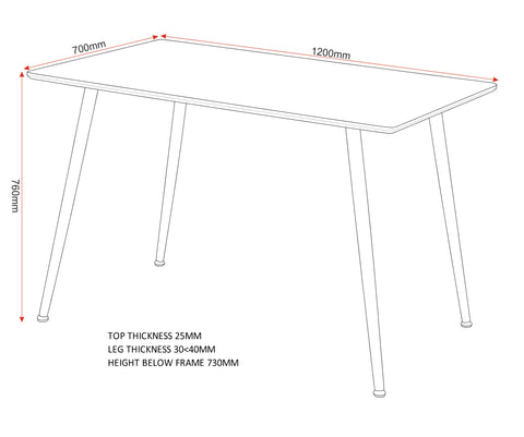 Seconique Barley Dining Table in Oak Veneer/Oak Effect