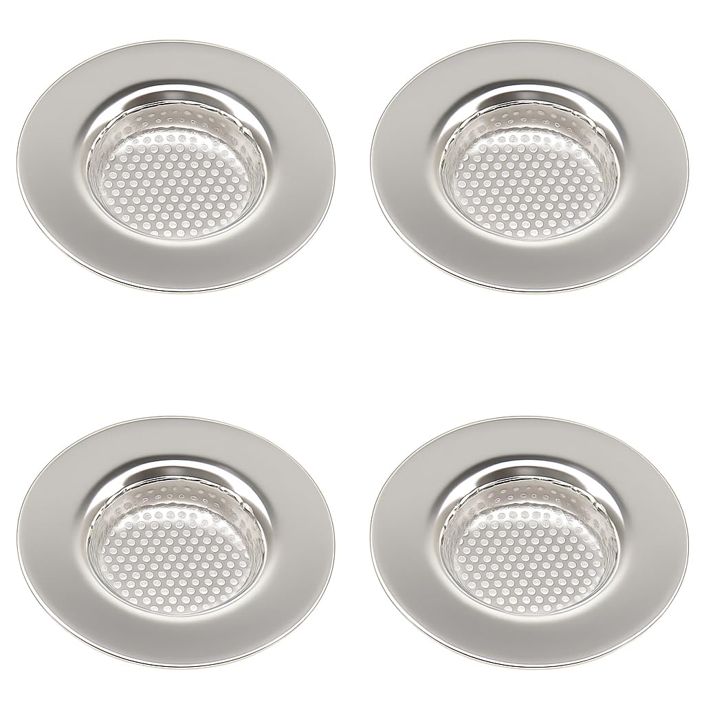 4Pcs Sink Strainer, Stainless Steel Kitchen Sink Strainer Plug, Stainless Steel Sink Drain Strainer