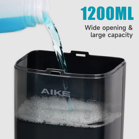 AIKE Soap Dispenser 1200ML Large Capacity, Wall Mount Manual Pump with Lock