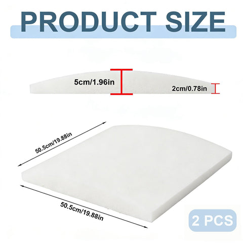 CAAGGMM Sofa Cushion Support, 2 Pack 50.5 x 50.5 cm Couch Cushion Support for Sagging Seat, Foam Sofa Supportive Boards, Repair Foam for Sagging Seat