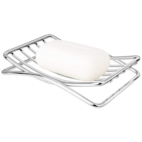GUUKAR Soap Dish Stainless Steel Bar Soap Holder for Shower Bathroom, Self-draining Soap Dishes Sponge Holder for Kitchen Sink