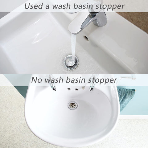 HUASHENG Universal Sink Plug, 40mm Bathroom Basin Sink Plug Replacement Drain Pop-Up Plug Height Adjustable Bathroom Plugs for Bathroom Kitchen All