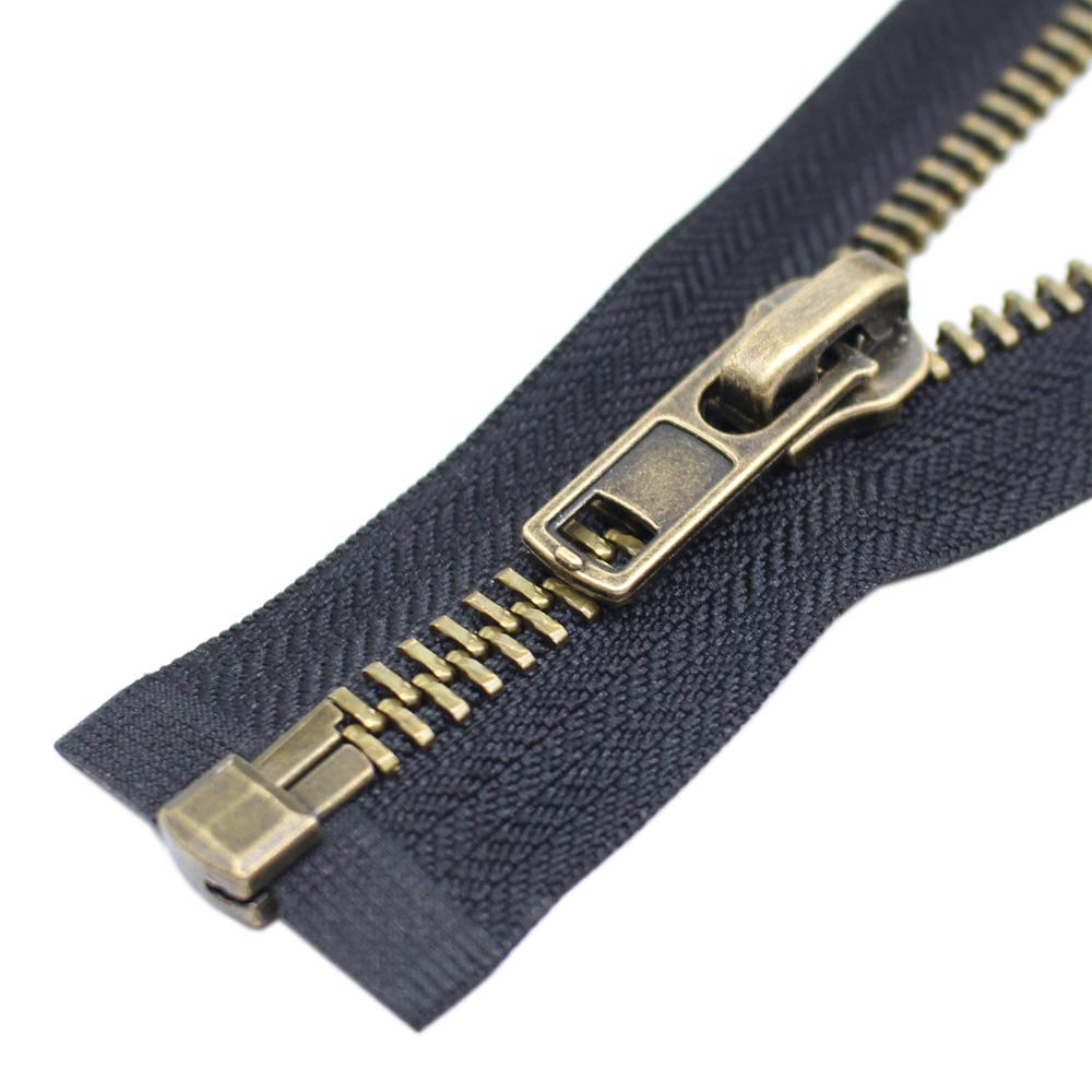 ByaHoGa 23 cm #8 Zip Metal Separable for Jackets Coats Bronze