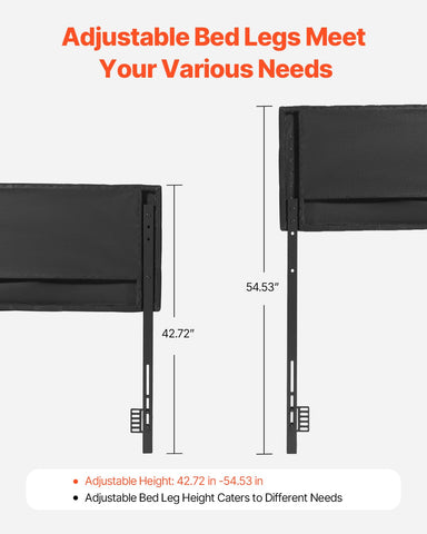 VEVOR Headboard, Queen Size Headboard with Adjustable Height, Comfortable Diamond Tufted for Queen Size Bed, W62.2 x H(42.72-54.53) x D2.76 in