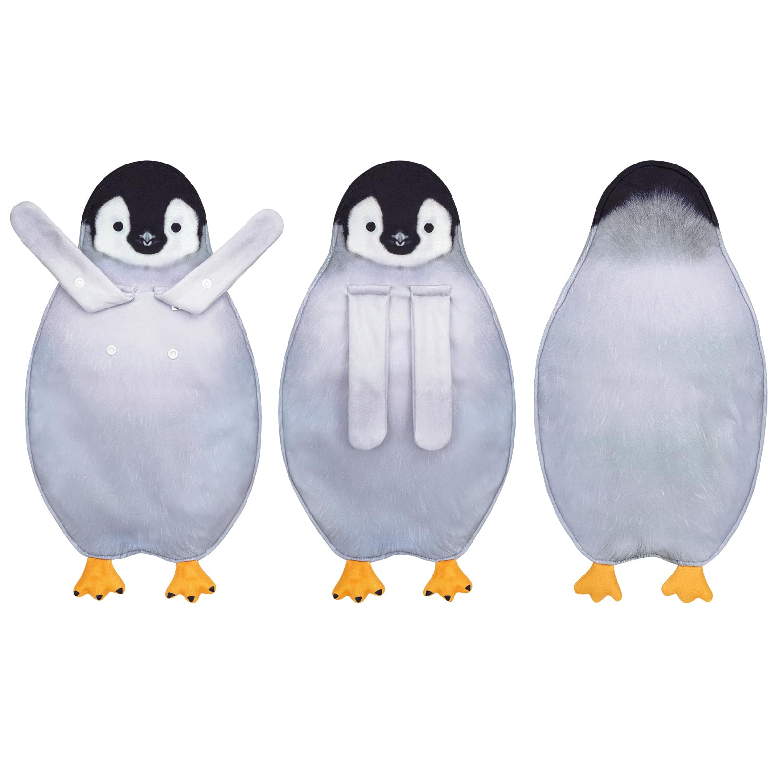 AGRIMONY Penguin Funny Hand Towels for Bathroom Kitchen -Cute Penguin Decoration Fathers Mothers Day Easter Gifts for Women Men Hanging Washcloths