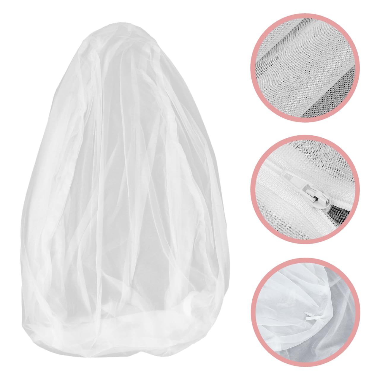FUNOMOCYA Lazy Sofa Liner Cover Replacement Mesh Bean Bag Inner Liner with Zipper 47.24X43.31X43.31 Inch Washable Soft Fabric Sofa Inner Cover for