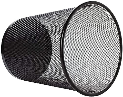Tebery 4 Pack Mesh Waste Paper Bin, 12 Litres Metal Mesh Wastebasket, Mesh Trash Can Rubbish Bin, Waste Basket Garbage Can for Bathrooms, Kitchens