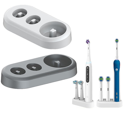 Electric Toothbrush Holder,2 Pcs Toothbrush Holder Toothbrush Stand for Replacement Stand Base Compatible with 2 Toothbrush Heads Toothbrush