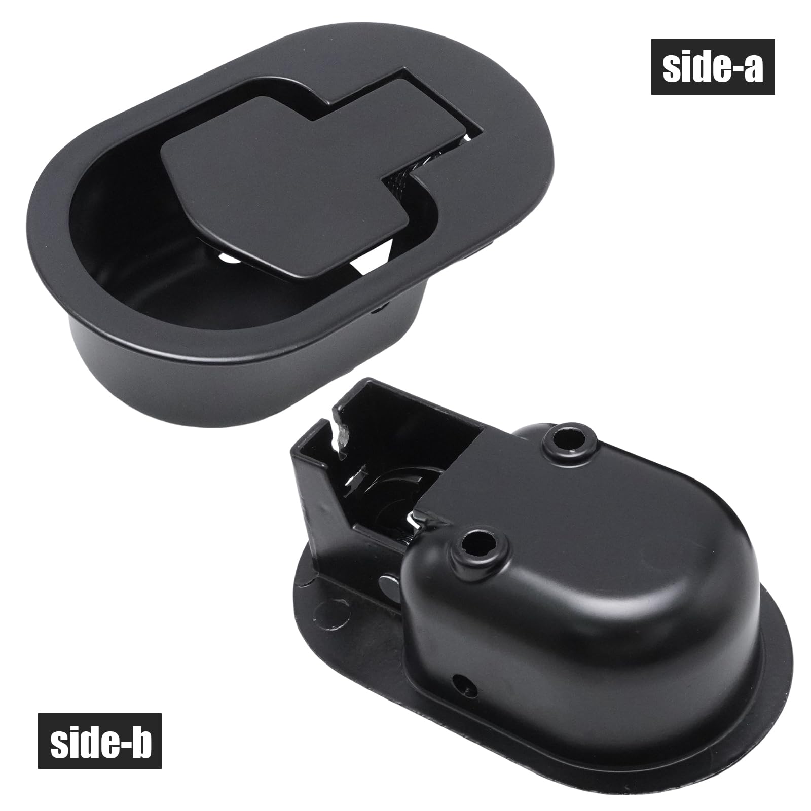 MospdyGear 2-Piece Recliner Handle Repair Kit, Universal Black Metal Release Pull with Cable for Reclining Sofas