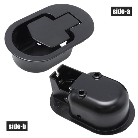 MospdyGear 2-Piece Recliner Handle Repair Kit, Universal Black Metal Release Pull with Cable for Reclining Sofas