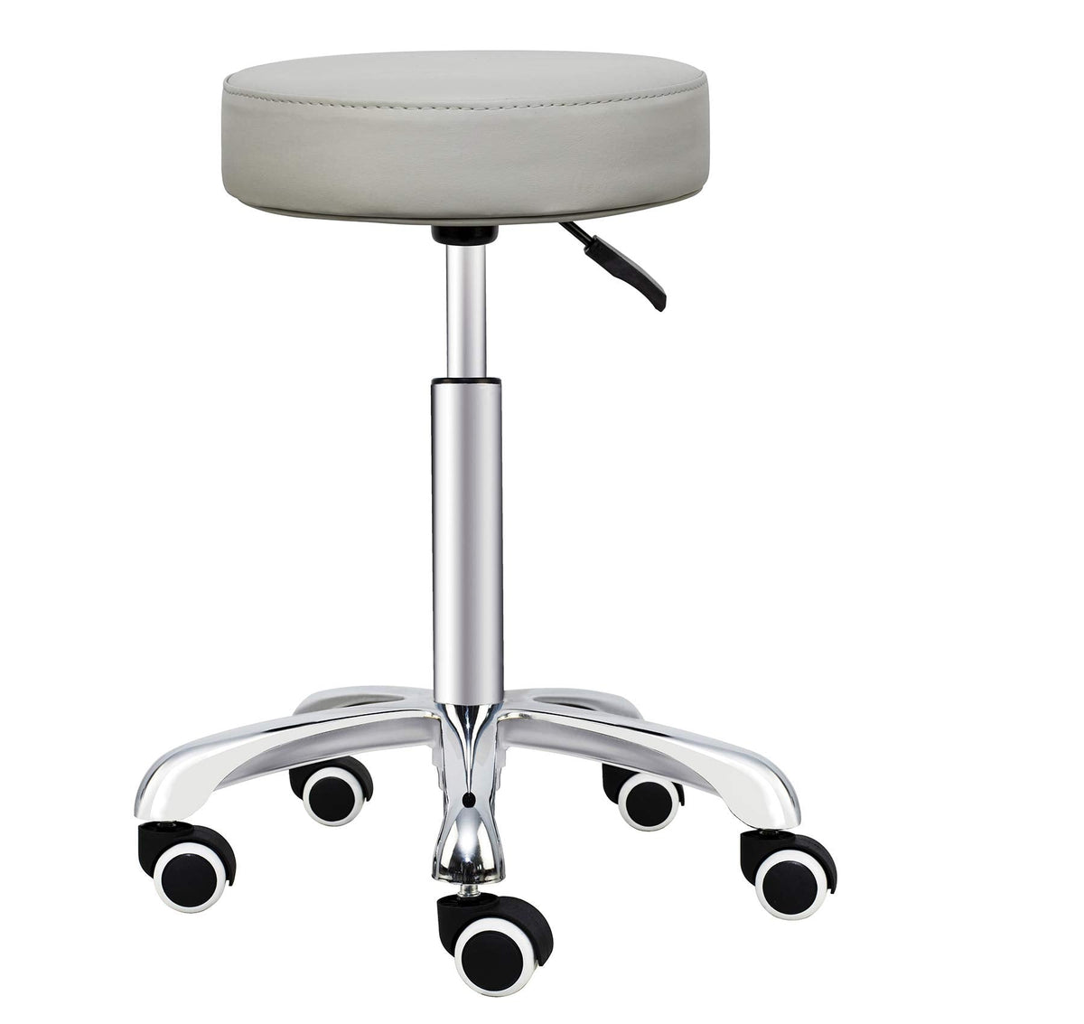 Grace&Grace Adjustable Rolling Stool Chair with Wheels for Massage Beauty Salon Shop Home Kitchen,Heavy Duty Rolling Swivel Stool