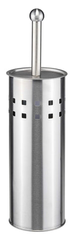 Bambelaa! Toilet brush with holder WC brush WC set WC brush holder stainless steel silver white