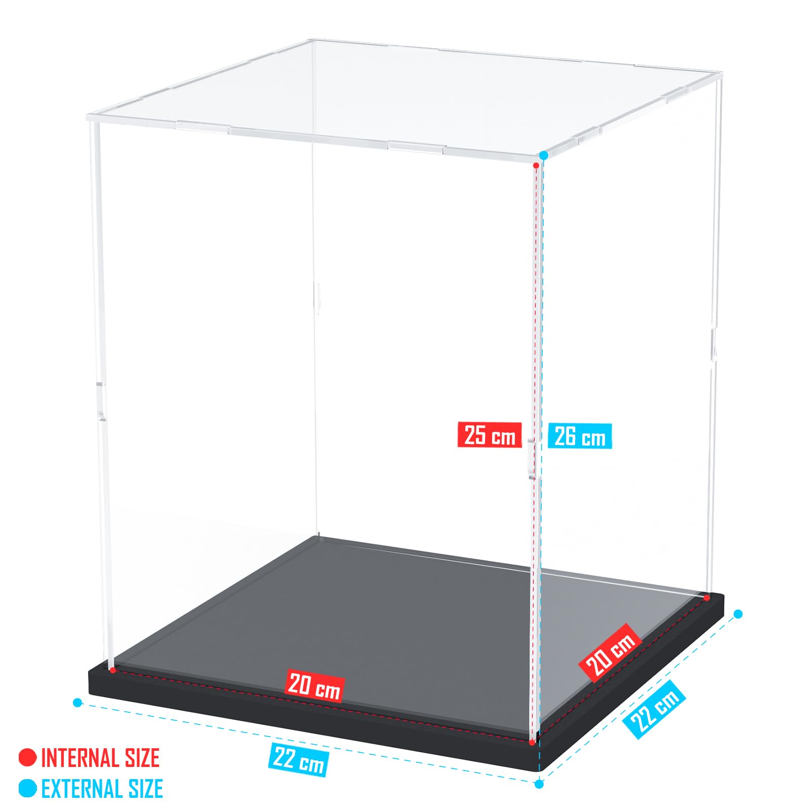 Nynelly Acrylic Display Case for Lego Star Wars Helmet Mandalorian Helmet for Lego R2D2 Models Figures