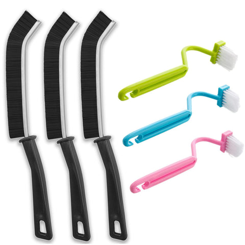 Crevice Cleaning Brush Under Rim Toilet Brush Toilet Edge Brush, 6 Pcs