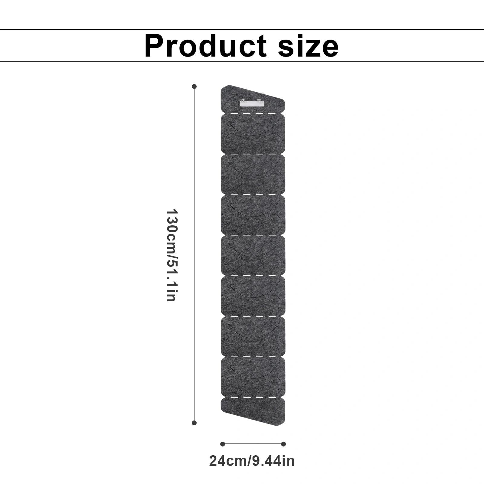 SHENGYIG Cap Organiser for Door – 7 Pockets Hanging Storage, Single Row & Foldable Hat Rack for Baseball Caps, Men’s & Women’s Hats