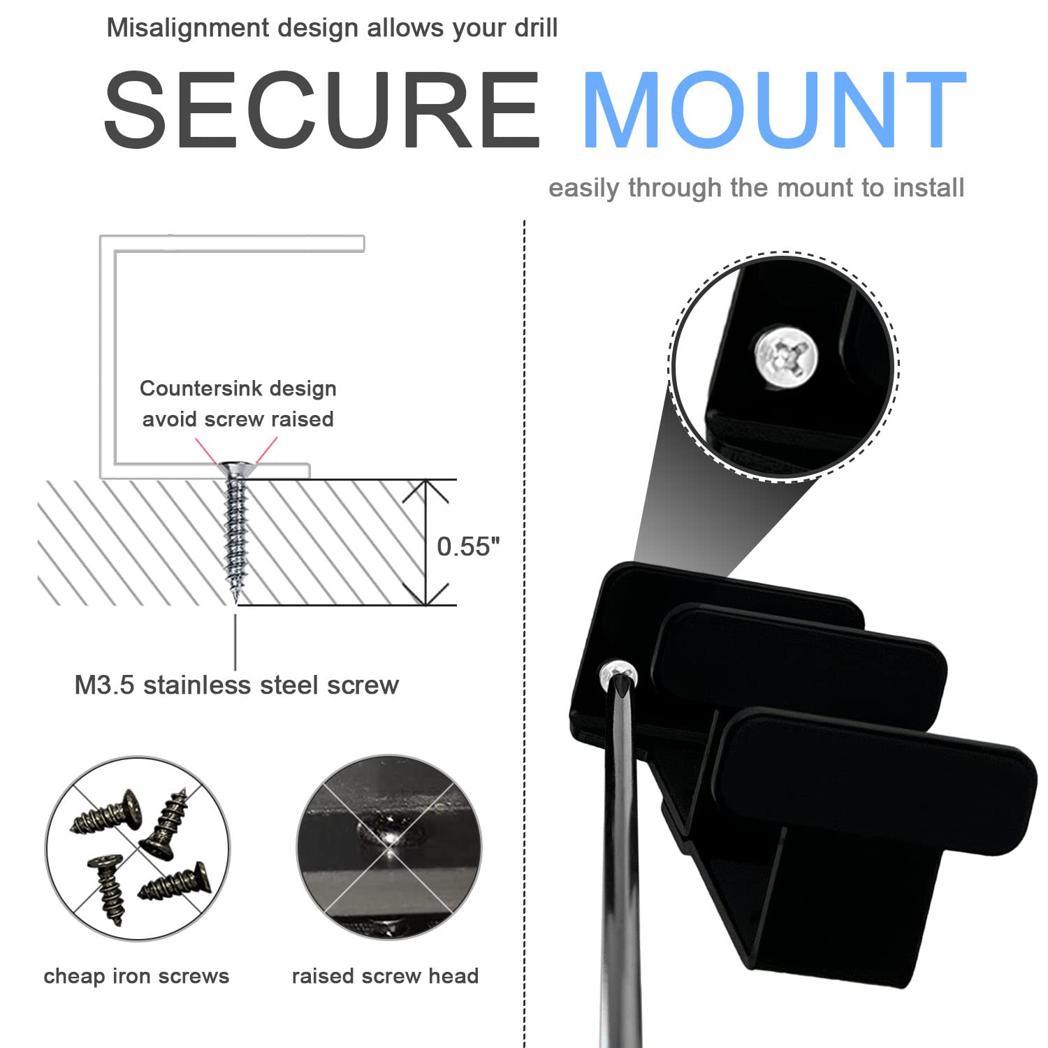 IFCASE 2 Tier Under Desk Laptop Mount, Double Decker Metal Under Desk Shelf Holder for Laptop, MacBook Pro, Keyboard with Anti-Scratch Silicone