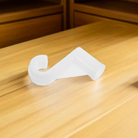 Outanaya 10 pack Wardrobe Hook Clothes Rod Bracket Support Closet Rod Holder Hooks Wardrobe Rail Support for Hanging Clothes Bedroom Hook Space