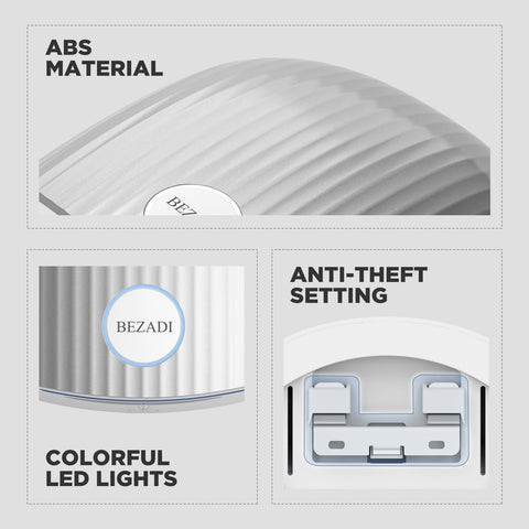 BEZADI Automatic Electric Hand Dryer, Commercial Compact Hand Dryer for Restrooms, Warm n Cold Air Switch Automatic Electric Toilets Hand Dryers