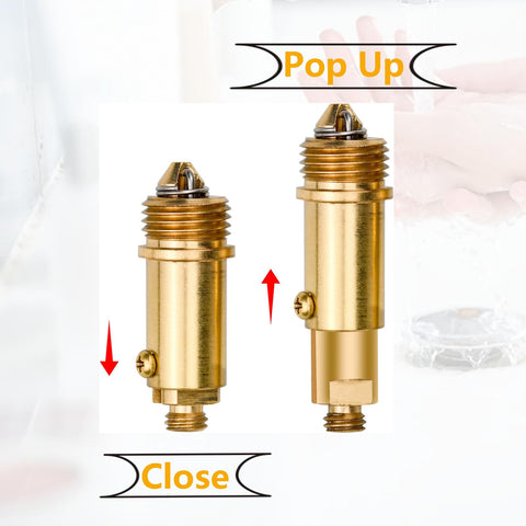 1PC Pop Up Sink Plug Replacement, Pop Up Click Clack Slotted Plug Bolt Assembly Replacement for Most Basin Bathroom Sink Bathtub Drain Stopper