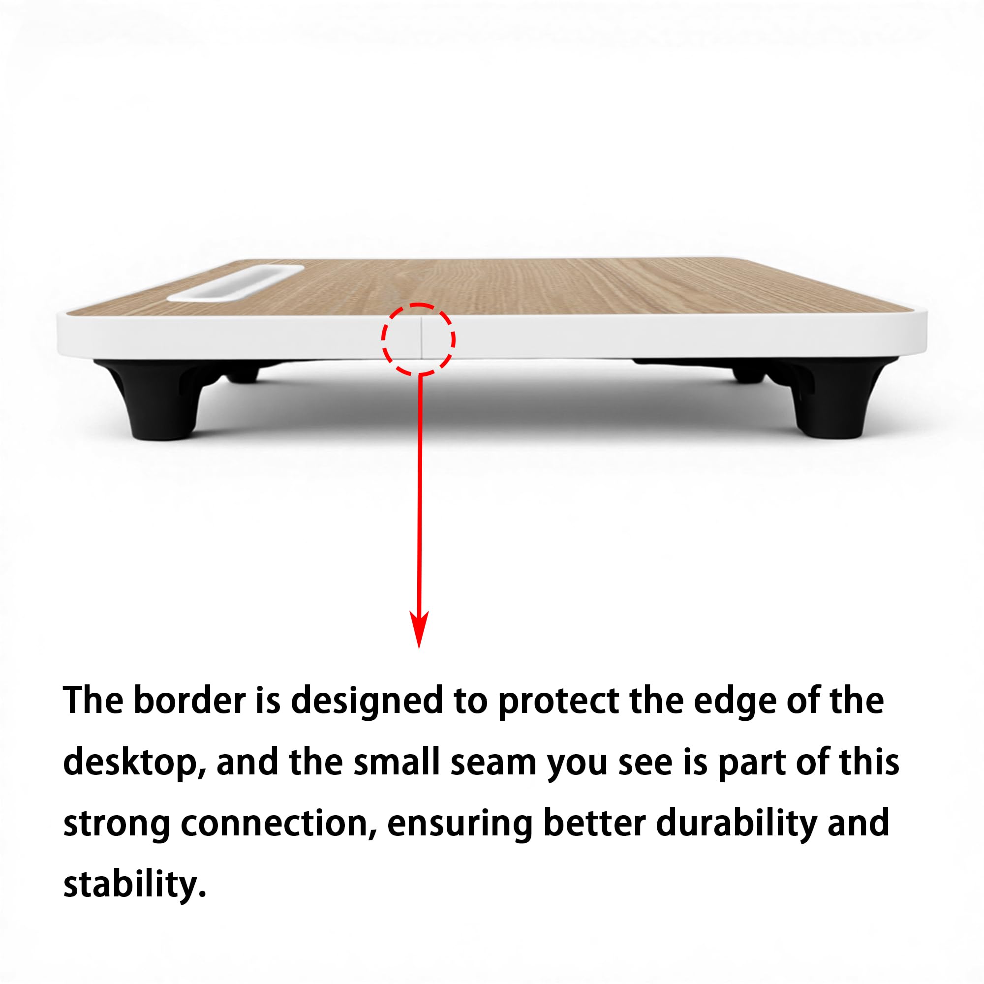 Laptop Bed Desk - Small Lap Desk 48 x30 cm for Breakfast in Bed, Study, Office Work, Gaming, Writing & Reading,Tray Table for Sofa, Couch