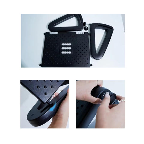 Ergonomic FootRest with Massage Rollers – Adjustable Under Desk Foot Support for Office & Home, Improves Posture & Circulation, Reduces Back