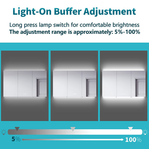 ELEGANT 3-Door Bathroom Mirror Cabinet with Shaver Socket, Anti-Fog, Adjustable Shelf, Slow Close Design, Stainless Steel, 1000mm x 600mm x 130mm