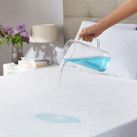 Pikolin Home - Sanitary Mattress Protector – Waterproof, Breathable, white Cama 160-160 x 190/200 cm white