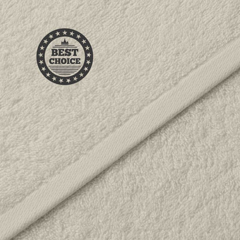 Degrees home - Set of 2 Bidet Towels - Bath Towels - Small Towels - 100% Cotton - 480 g/m² - Dimensions 30 x 50 cm, Beige