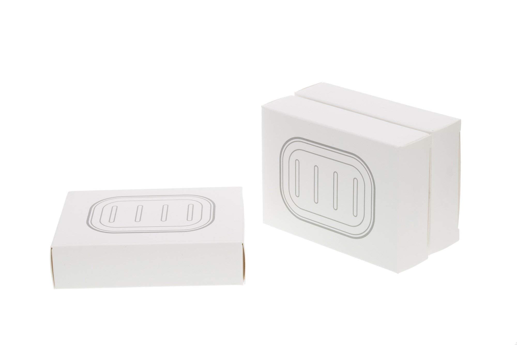 Uviviu Soap box,bar soap dishes,easy to drain (Grey blue)